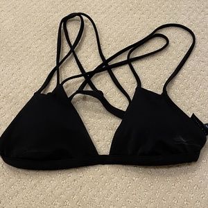 black bikini top